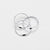 Flexibler Crossover Ring aus 925er Sterlingsilber – Drei verschlungene Ringe, stressabbauend und handgefertigt